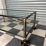 Table basse en verre vintage