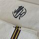 Vintage Basque tablecloth and 5 napkins in blue and yellow herringbone cotton