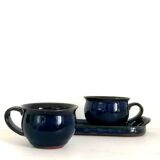 Duo lunch in glazed terracotta, Japan around 1940