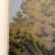 Tableau Peinture Huile Toile champêtre Lac Rivière Campagne Arbre Chemin 19