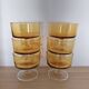 Amber Luminarc glasses/cups