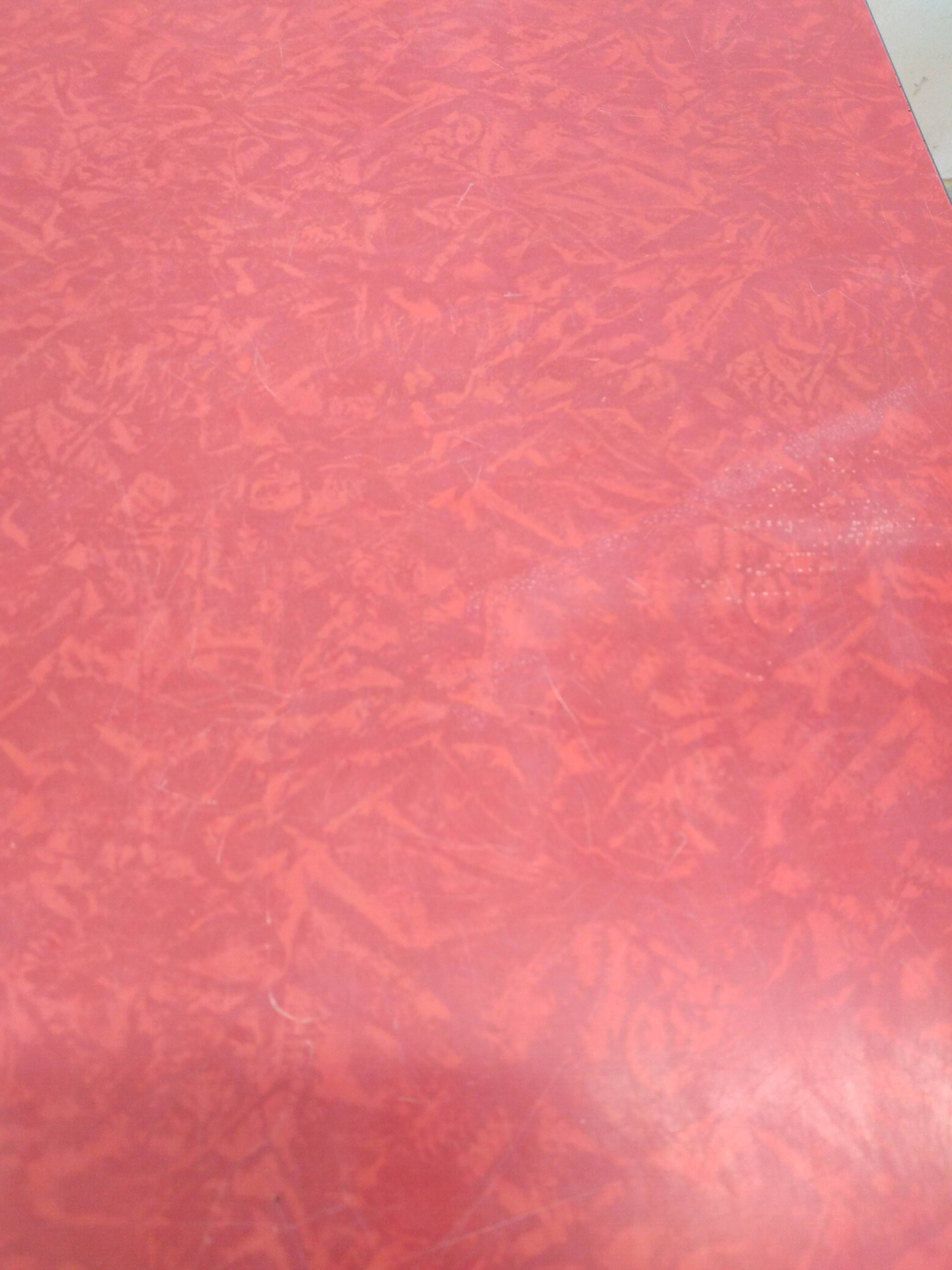 Red bistro table 50s