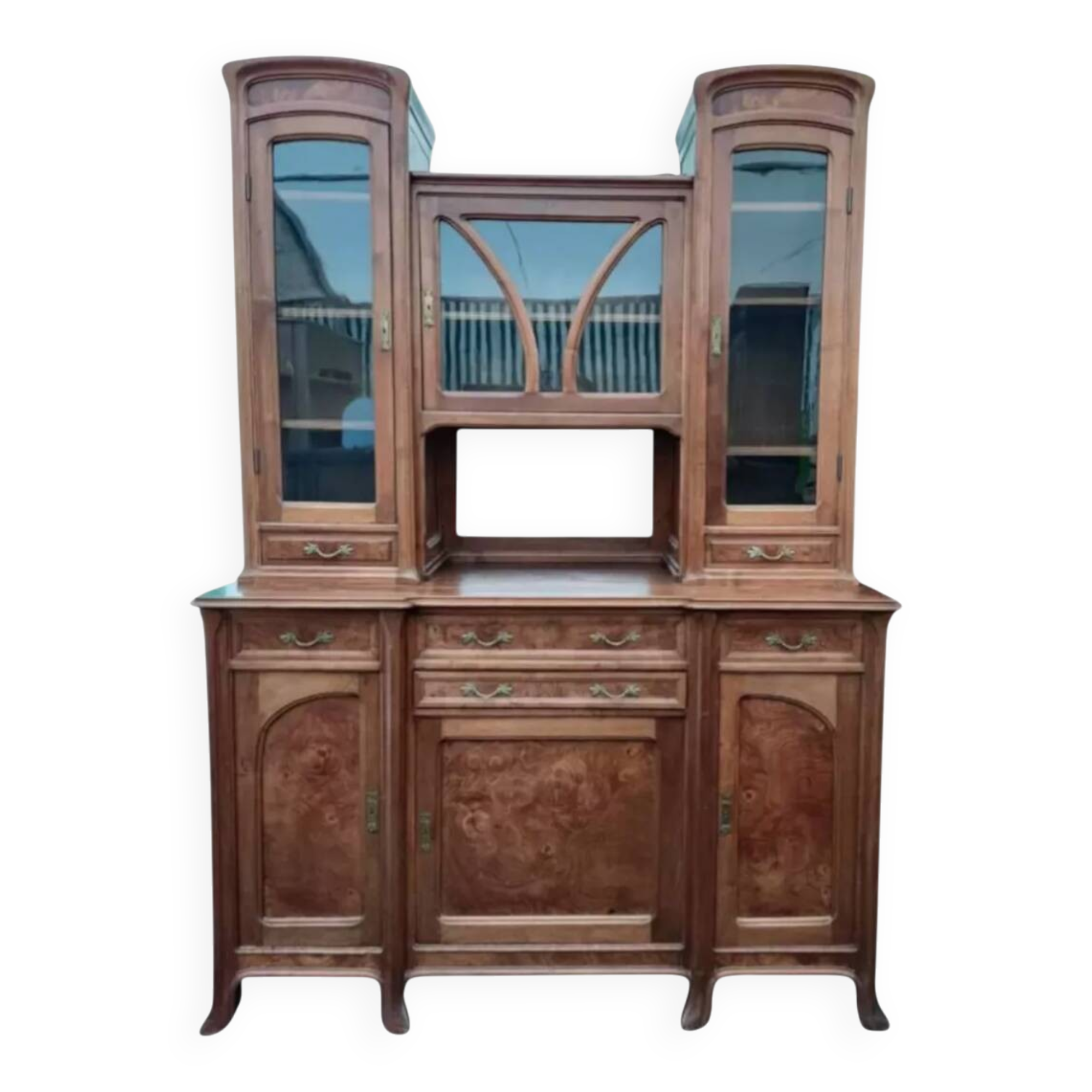 Art Nouveau two-part buffet