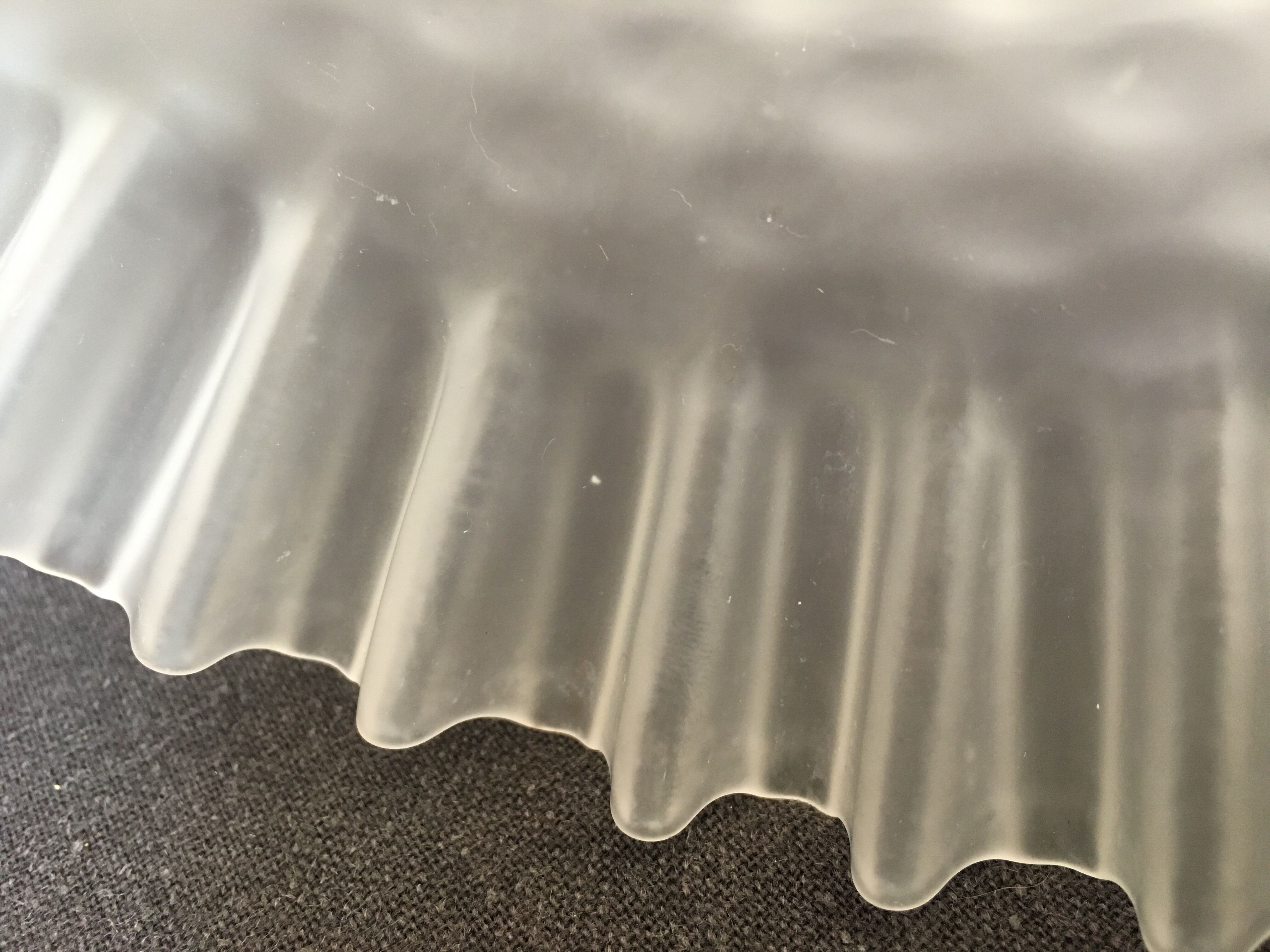 Pleated lampshade frosted glass ceiling