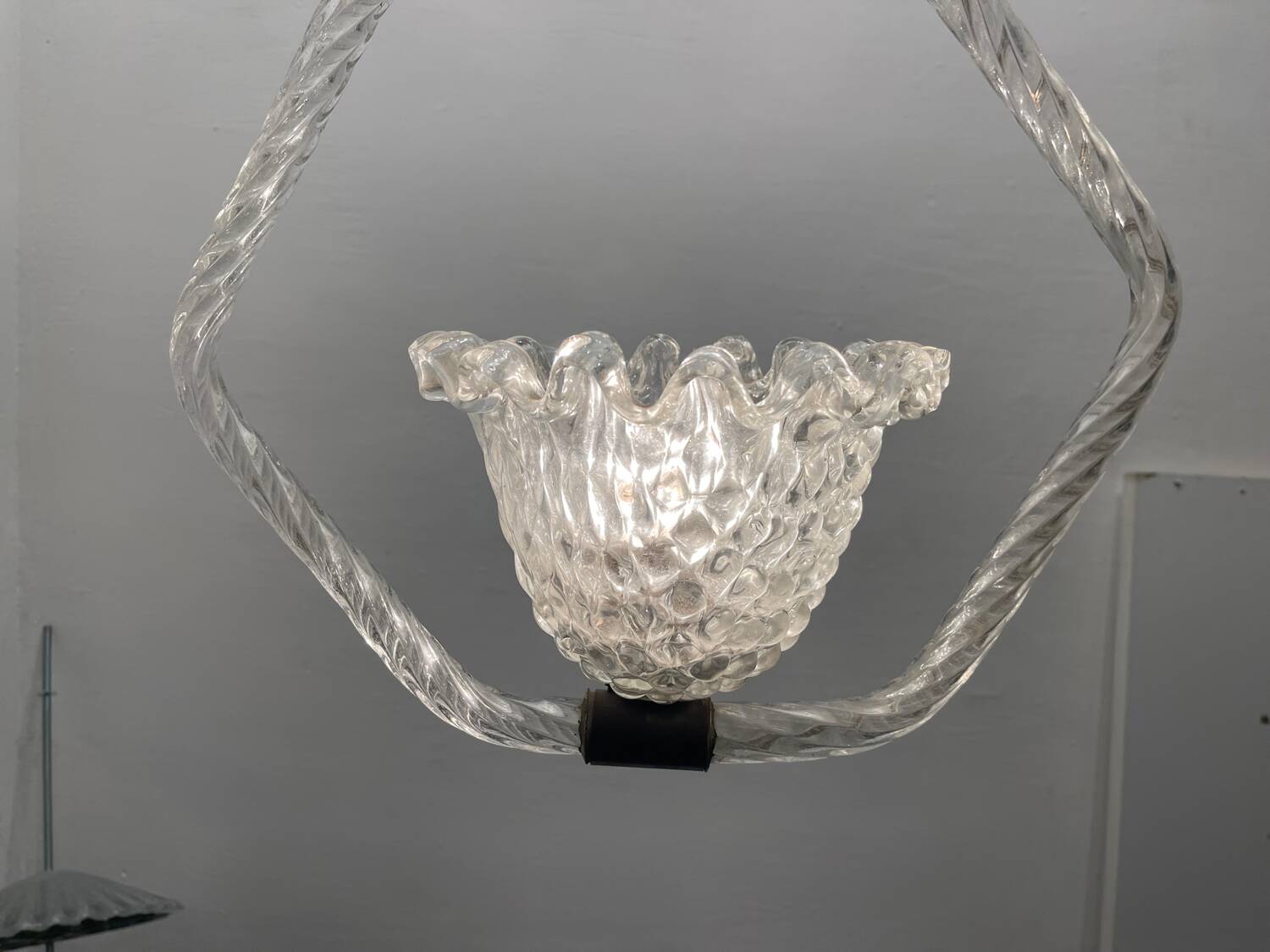 Murano Glass Light Pendant by Ercole Barovier 1940’s