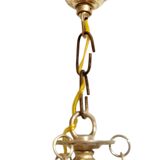 Neo-Louis XV style chandelier - Brass and blown glass