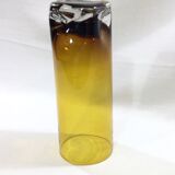 Vase en cristal orangé