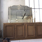 Italian design milked gold mirror