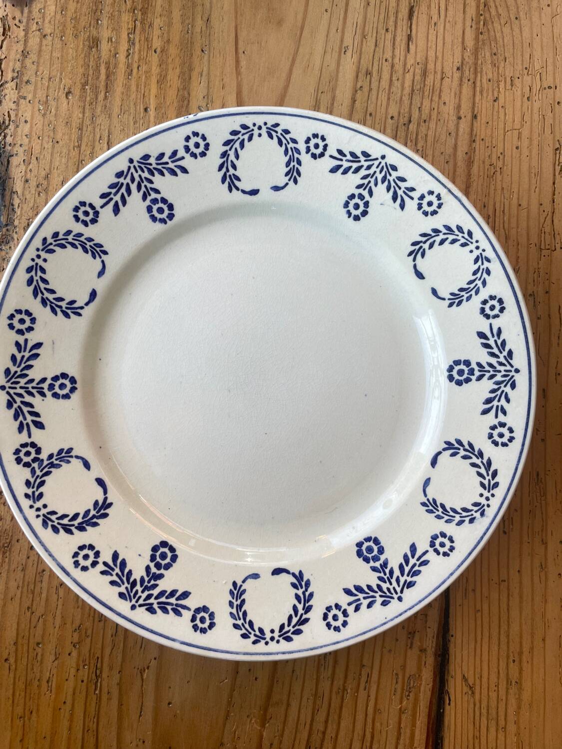 Luneville earthenware plates from 1890