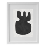 Framed abstract painting