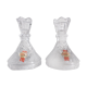 Bougeoirs cristal taillé