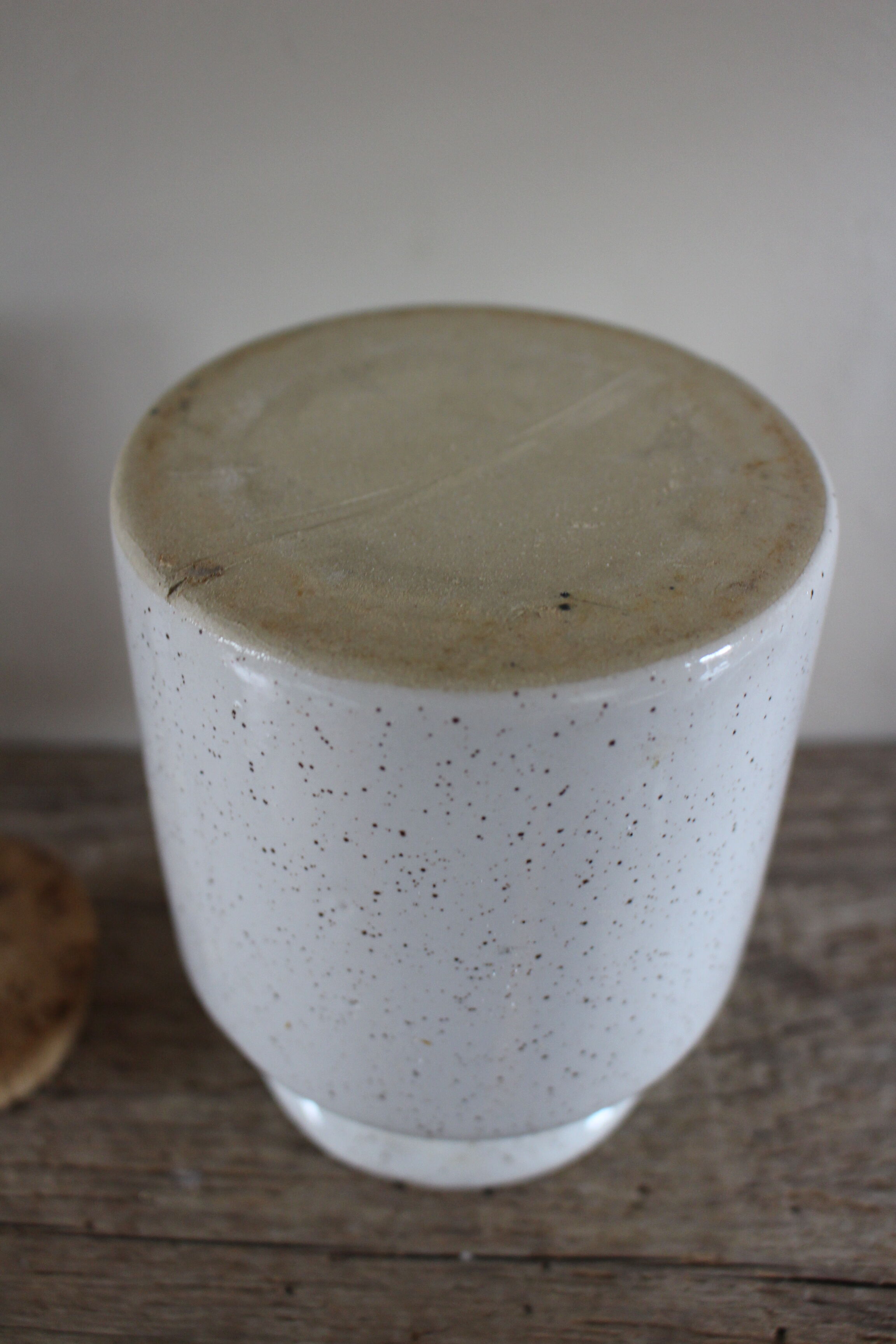 Mustard pot glazed stoneware ciné cork stopper