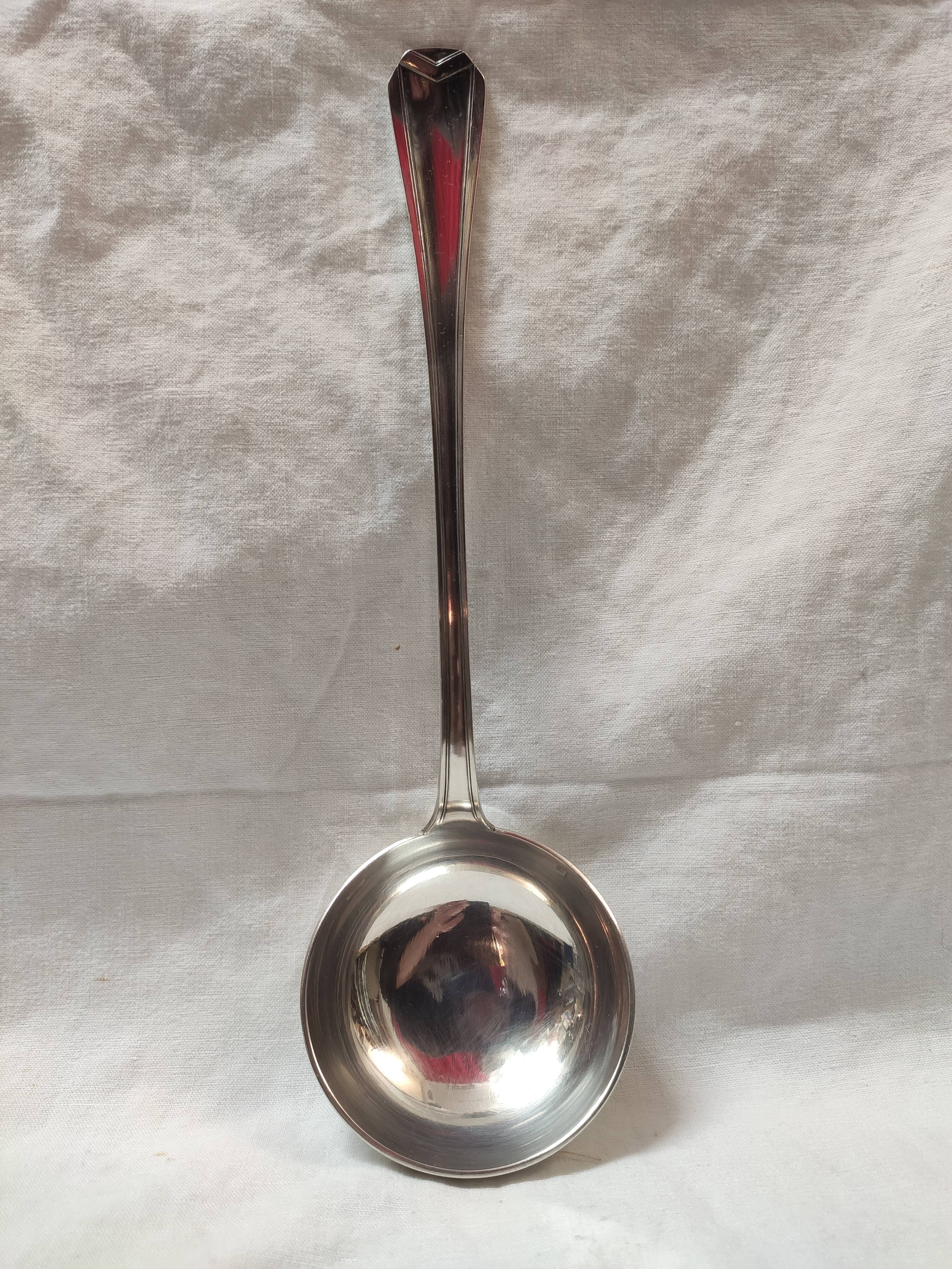 Christofle Art Deco model Chevron ladle
