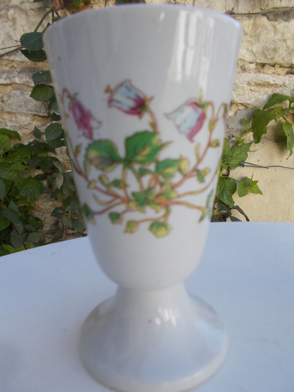 Pair of vintage flower mazagrans