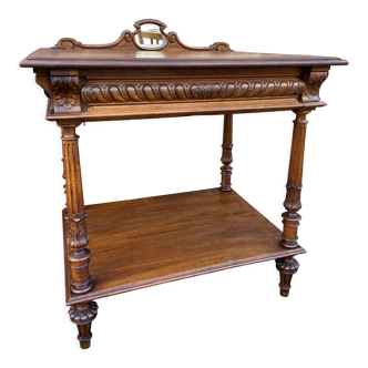 Console style Henri II Renaissance noyer 1900