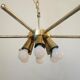 Rare Midcentury Brass Chandelier, 1970s