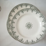 Suite of 9 old dessert plates