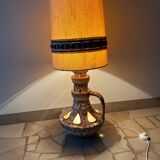 large ceramic lamp year 70 west germany