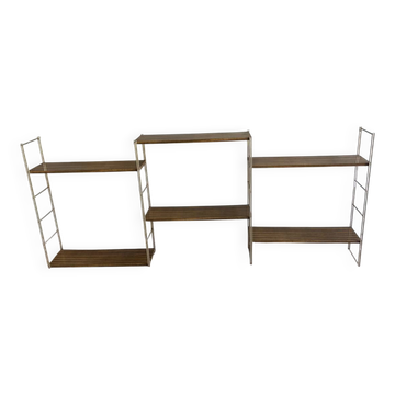 Étagères modulables en métal années 60