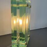 Italian Modern thick glass table lamp from 70s