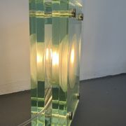 Italian Modern thick glass table lamp from 70s