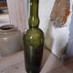 Old thick glass bottle