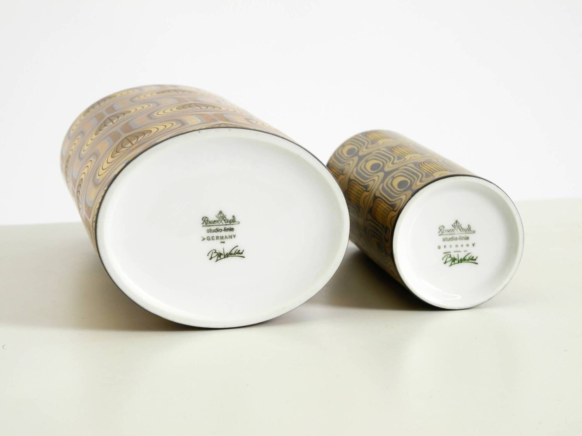 Two 1970s porcelain vases by Björn Wiinblad for Rosenthal Studio-Linie