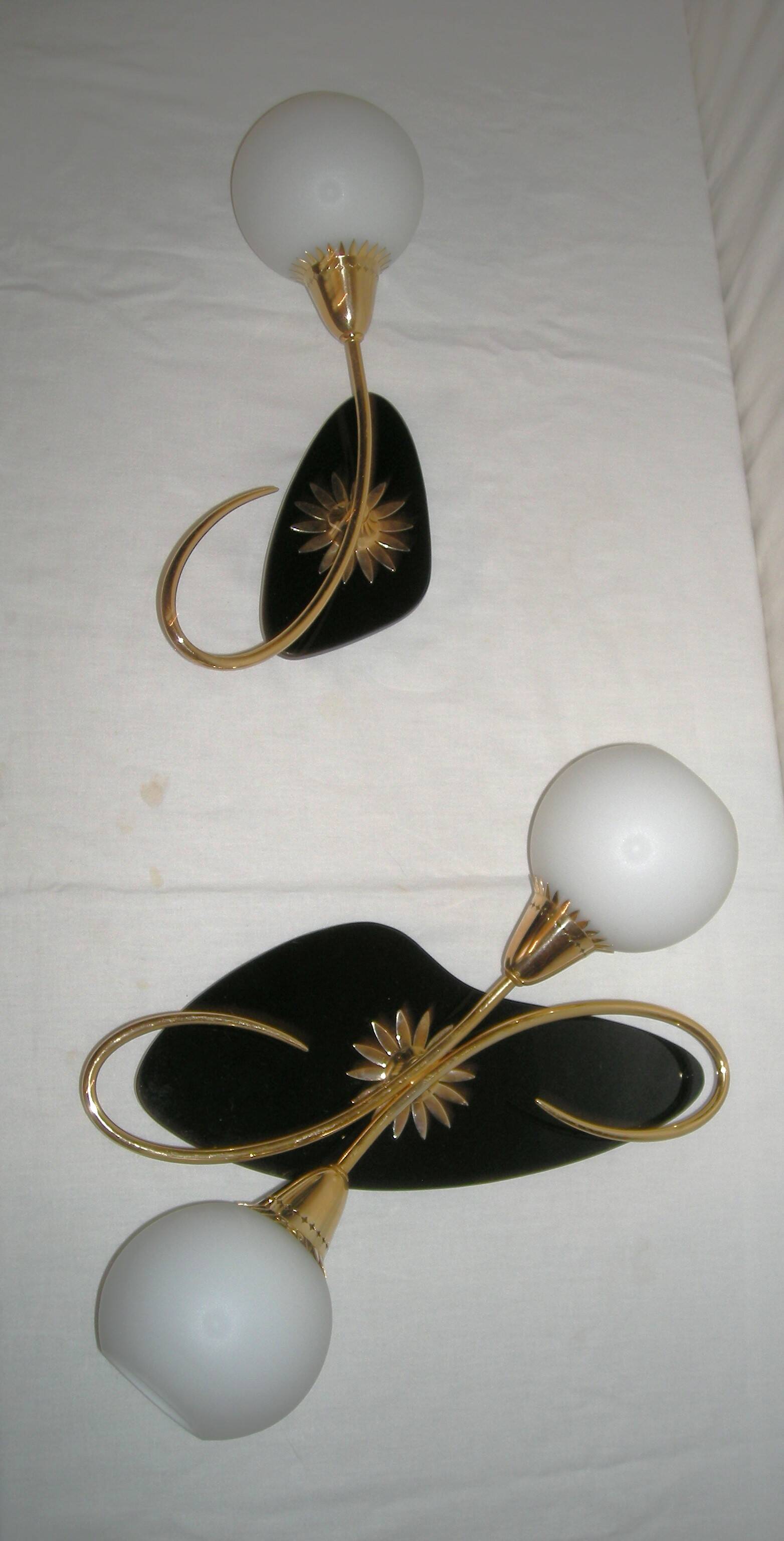 Pair of wall sconces from the 1950s