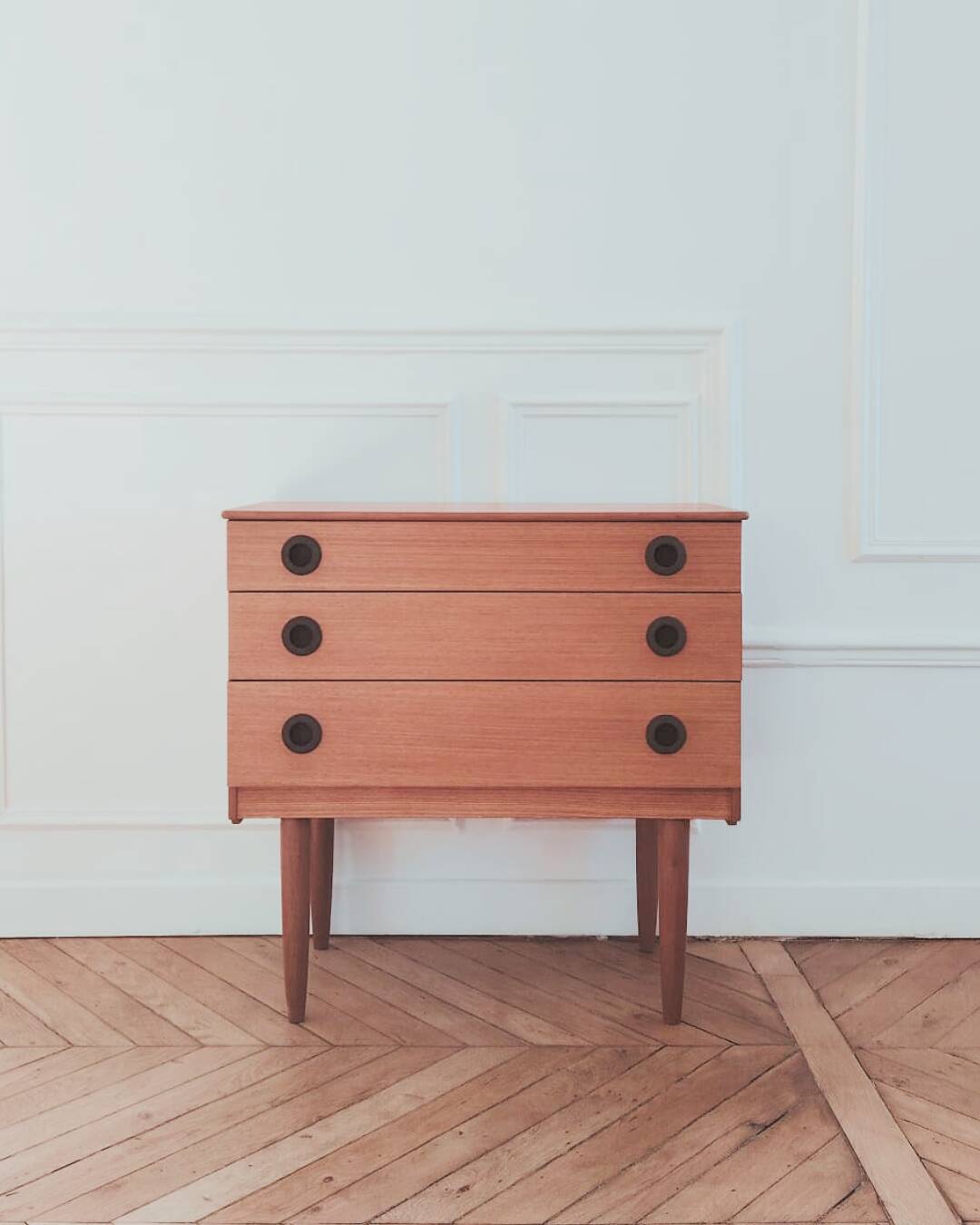 Renovated vintage English commode, 1950s-60s.
