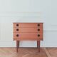Renovated vintage English commode, 1950s-60s.