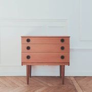 Commode anglais vintage rénovée, années 50-60