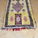 Vintage Moroccan Berber Boucherouite rug 345 x 128 cm (very good condition)