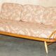 Vintage Ercol Windsor Studio 355 canapé / daybed, light wood, Mid-Century Modern design.