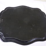 Bohemian and folk this metal tray painted with multicoloured flowers painted hand, russian vintage