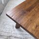 Brutalist oak table by De Puydt, Belgium 1970