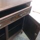 Antique solid wood sideboard with drawers and two doors