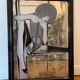 Silkscreen on mirror by Yvon Adam