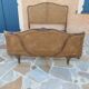 Louis XV style double cane basket bed, mid-20th century