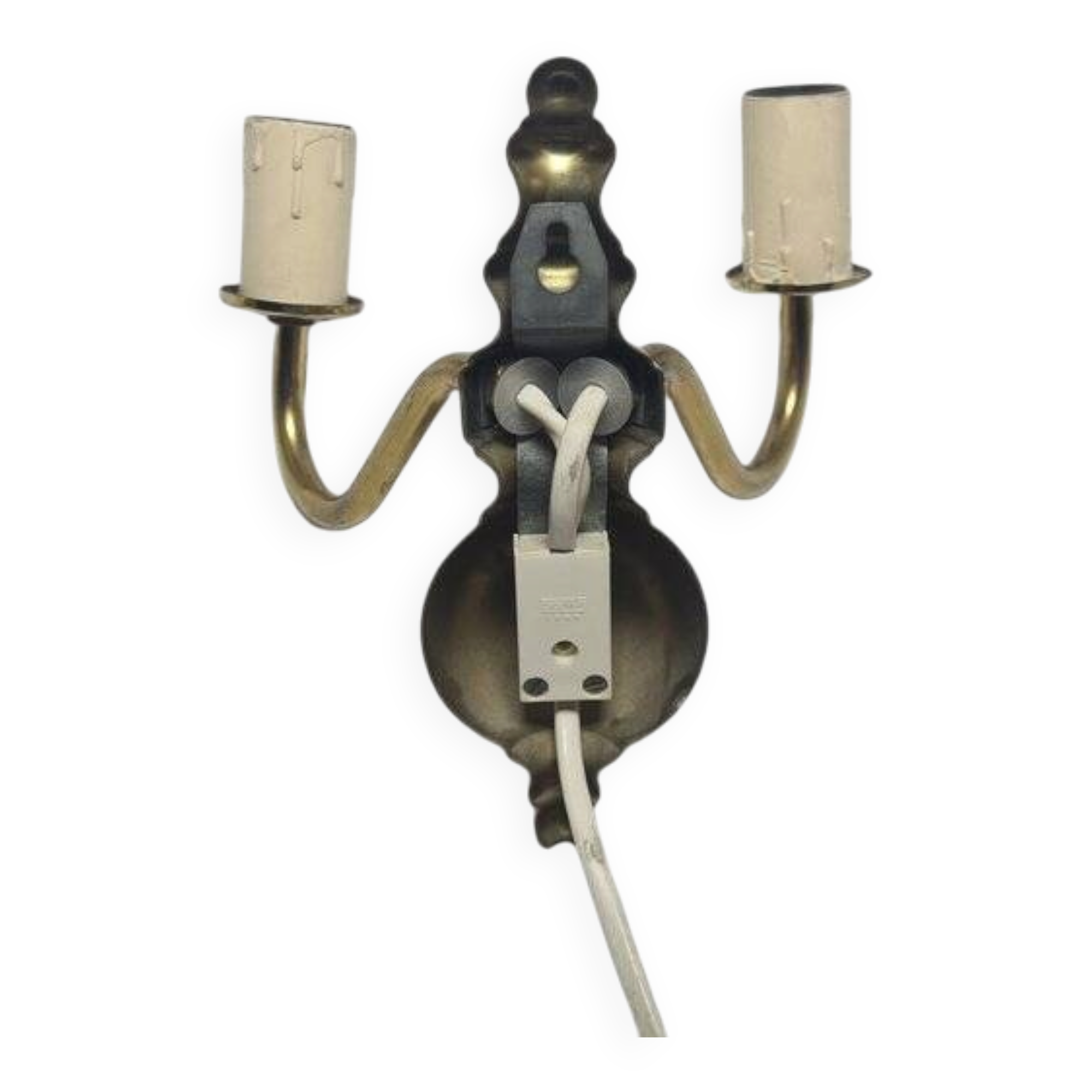 Two-armed wall lamp, Sweden, 1970s