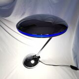 Adjustable chrome metal UFO lamp, space age, UFO, Aluminor, France, 1980.