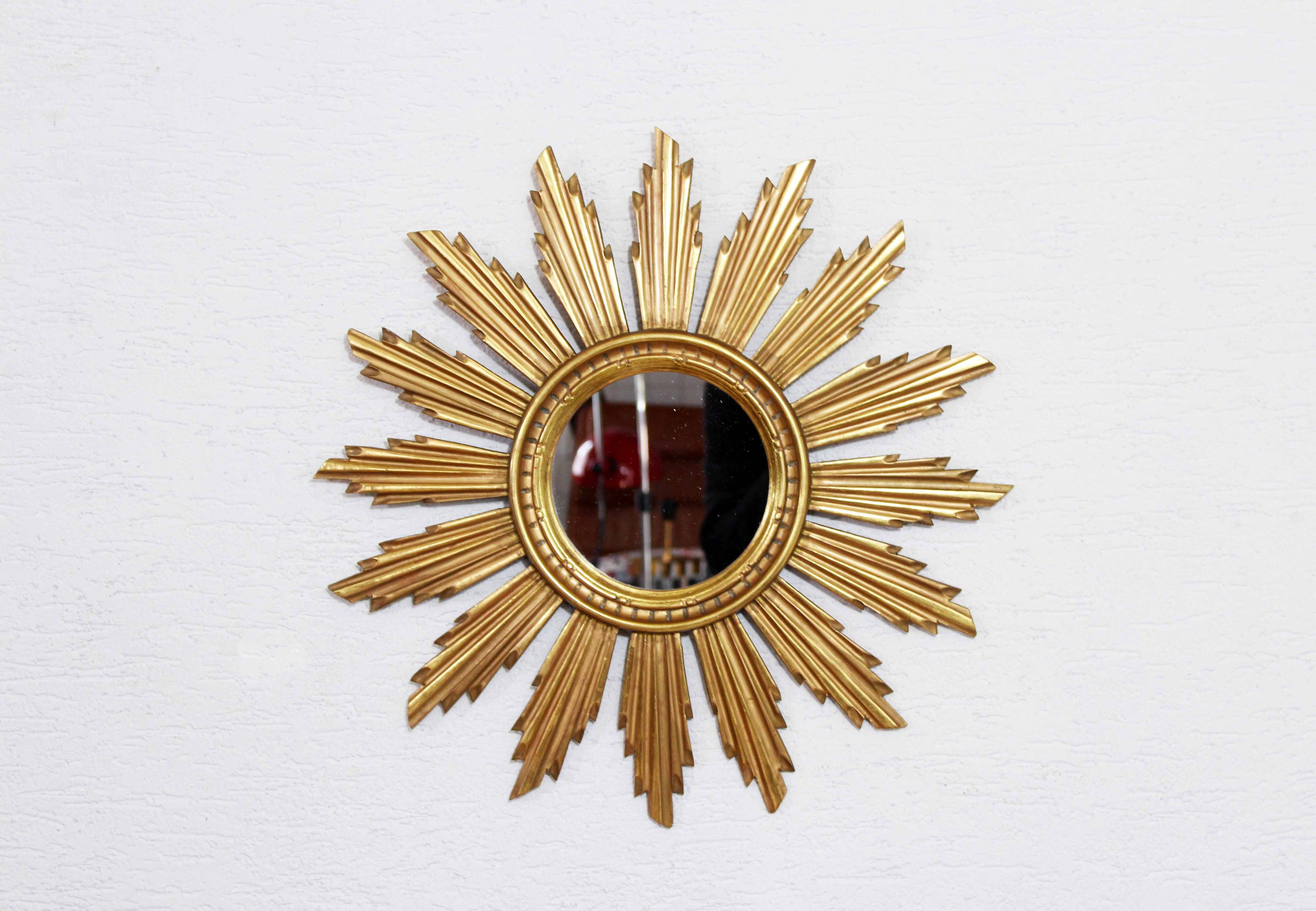 Vintage resin sun mirror