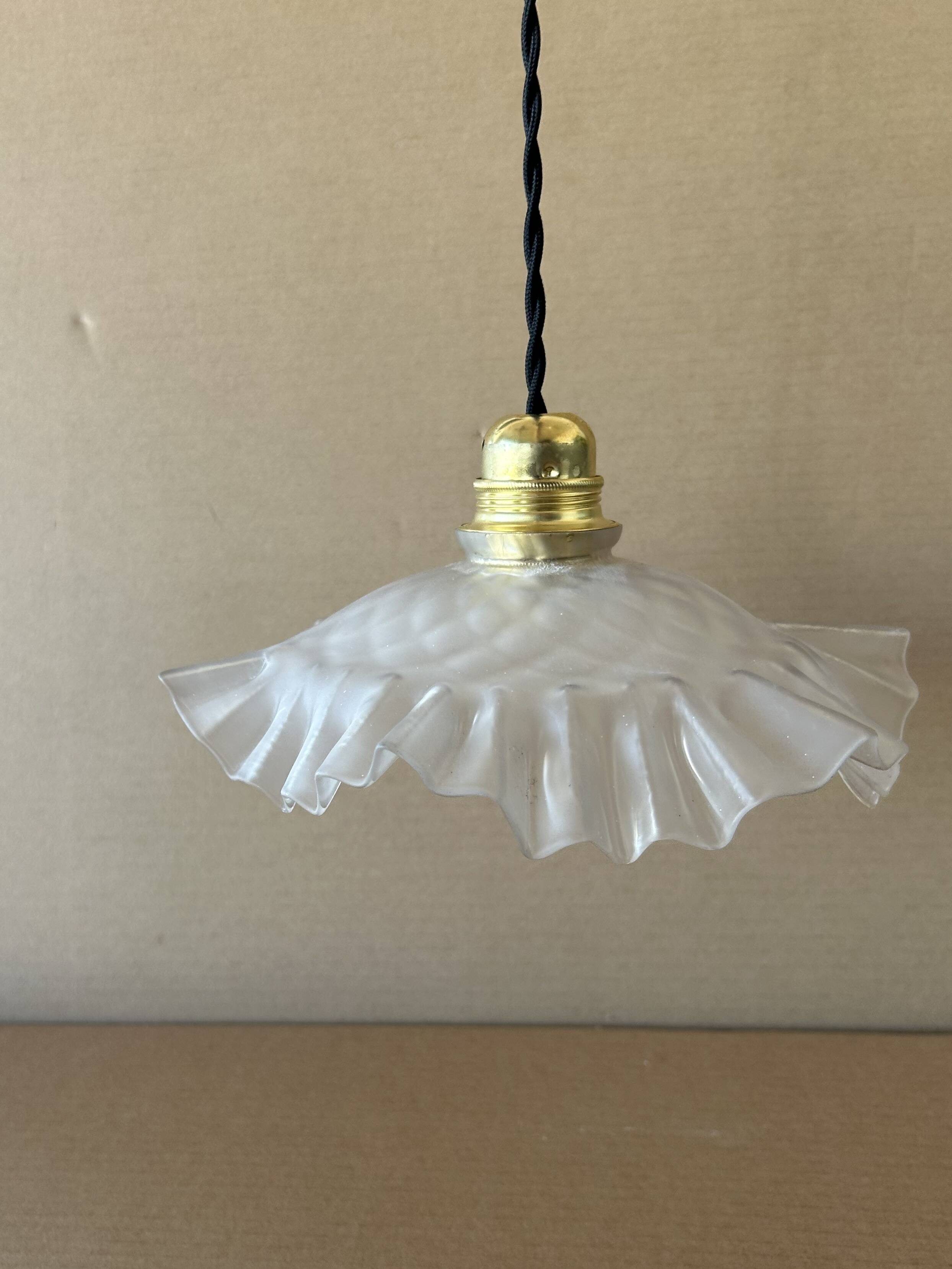Antique glass pendant