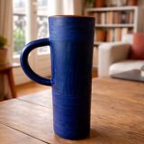 Blue ceramic vase – Vallauris, 20th century