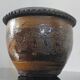 Vintage cache-pot in glazed stoneware