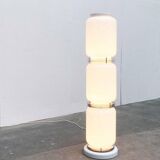 Mid-century Italian space age glass floor lamp from the 1960s.