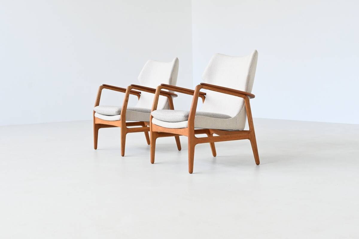 A. Madsen and H. Schubell Karen lounge chairs Bovenkamp Netherlands 1960