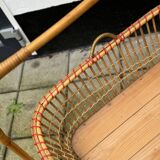 Berceau Vintage en Rotin et Bambou