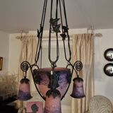 19th-century glass paste pendant light - Noverdy Nancy