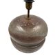 Mid-century modern brown ceramic lamp base,  France 1960s
