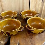 Set of Ochre Villeroy & Boch Soup Bowls and Plates from the Picnic Series